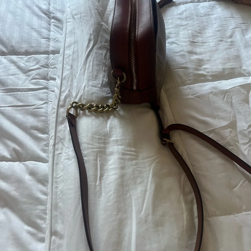 Coach Brown and Red Crossbody Bag - Picture 4 of 4